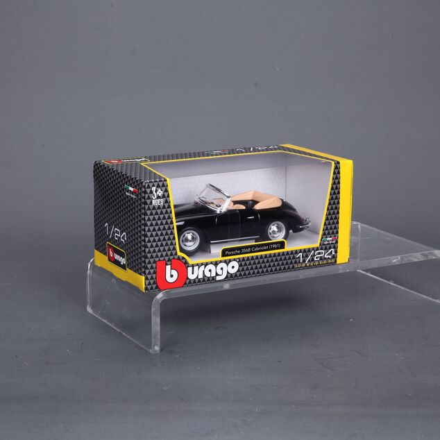 Bburago 1:24 Porsche 356 B Cabriolet Schwarz
