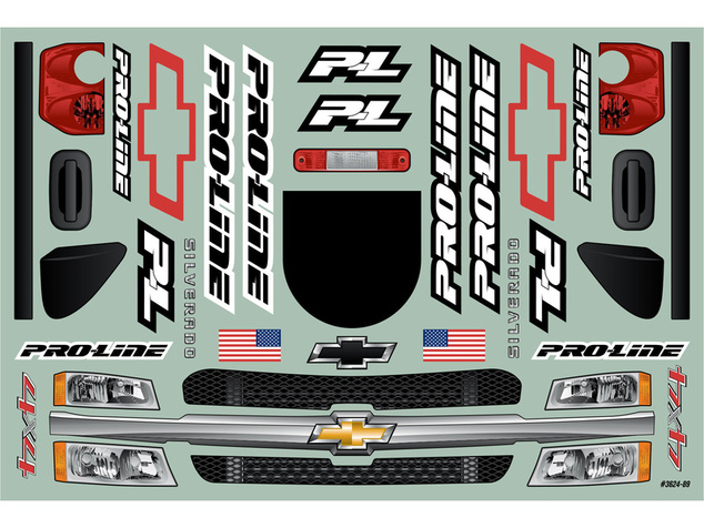 Pro-Line carrocería 1:7 2007 Chevy Silverado: Unlimited Desert Racer