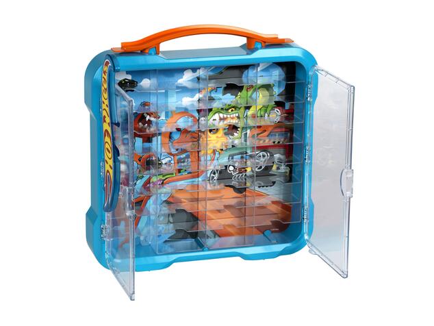 Hot Wheels - Vetrina da collezione con illuminazione