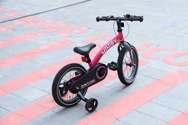 QPLAY Bicicleta Miniby 3en1 Grey, edad 2 - 8 años