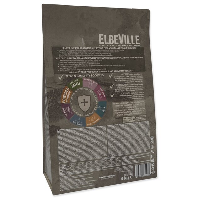 Krmivo ELBEVILLE Adult Mini Healthy Digestion Fresh Duck 4kg