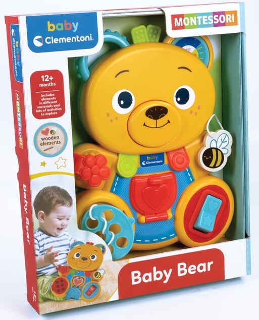 Clementoni - Montessori baby medvedík Busy