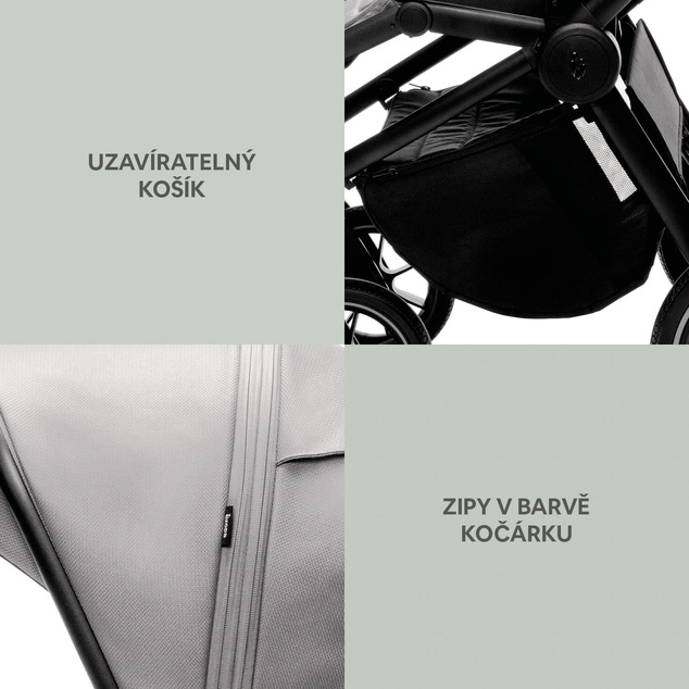 Set kočík Move Cross 3 + hlboká korba Move XL 3 + autosedačka, All Black