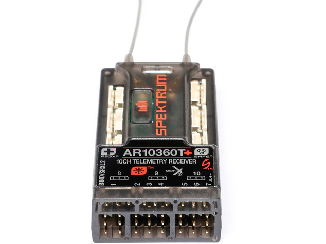 Receptor Spektrum AR10360T+ 10CH AS3X+ con telemetría