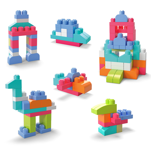 MEGA BLOKS Würfel in einer Plastiktüte rosa DCH54