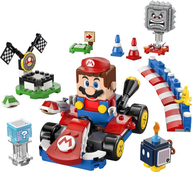 LEGO® Super Mario 72043 Mario Kart™ – Interaktívny LEGO® Mario™ a Standard Kart