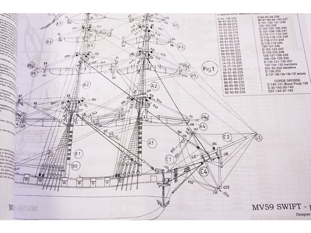 MAMOLI Swift 1776 1:70 komplet