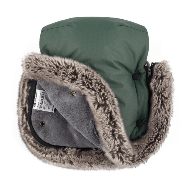 PETITE&amp;MARS Rukávnik / rukavice Furry Veritable Khaki