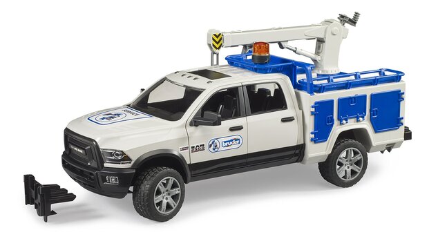 Bruder 2509 Veicolo di servizio RAM 2500 con faro rotante 1:16