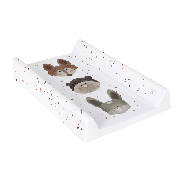CEBA BABY Matelas à langer à 2 bords avec planche rigide (50x70) Ultra Light Cute Animals