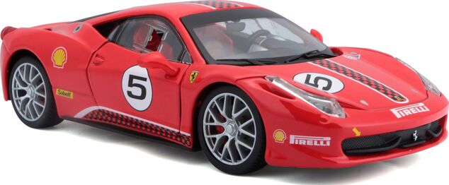 Bburago 1:24 Ferrari Racing 458 Challenge Rot