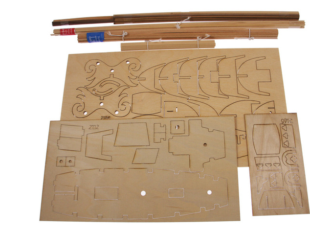 AMATI Čínska džunka 1:100 kit