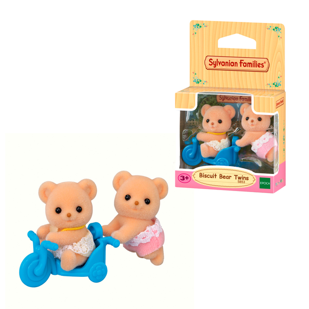 Sylvanian Families Dvojčka piškotnih medvedkov z motorjem