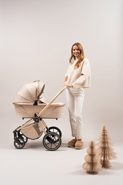 MUUVO Kombi-Kinderwagen Quick Boho Beige Set 2-in-1
