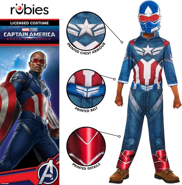 AVENGERS Kapitán Amerika detský kostým veľkosť (134-140cm)classic