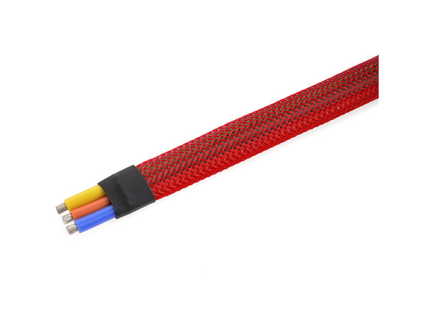 Ochranný káblový oplet 8mm červený (1m)