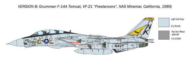 Model Kit letadlo 1414 - F-14A Tomcat (1:72)