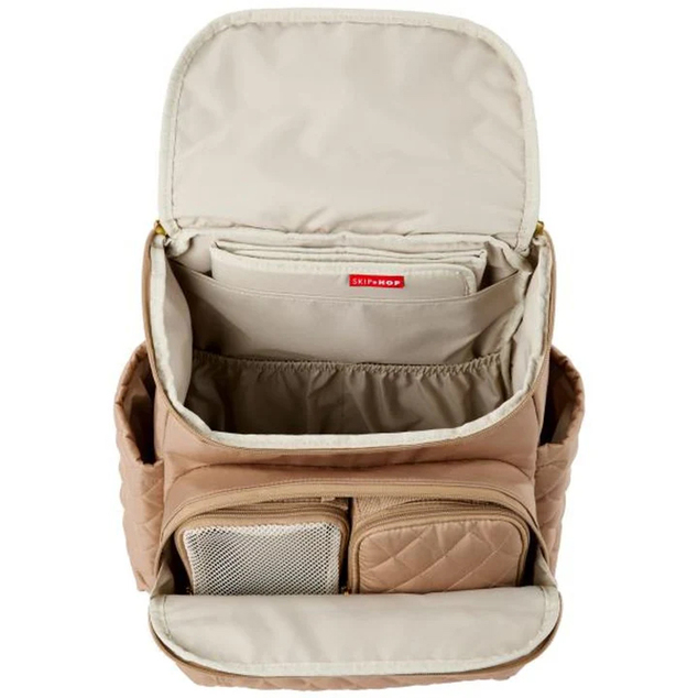 SKIP HOP Wickeltasche/Rucksack Forma Camel