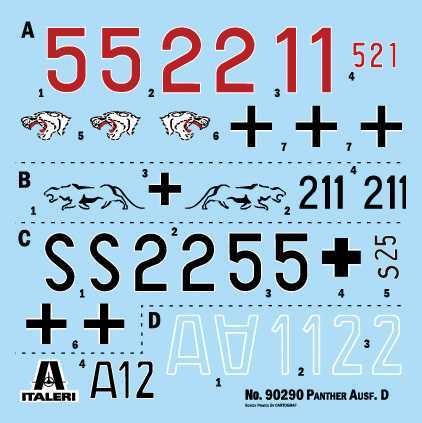 Model Kit tank 90290 - Pz. Kpfw. V Panther Ausf. D (1:35)