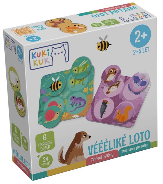KukiKuk 80034 Veľké loto Zvieracie pelechy