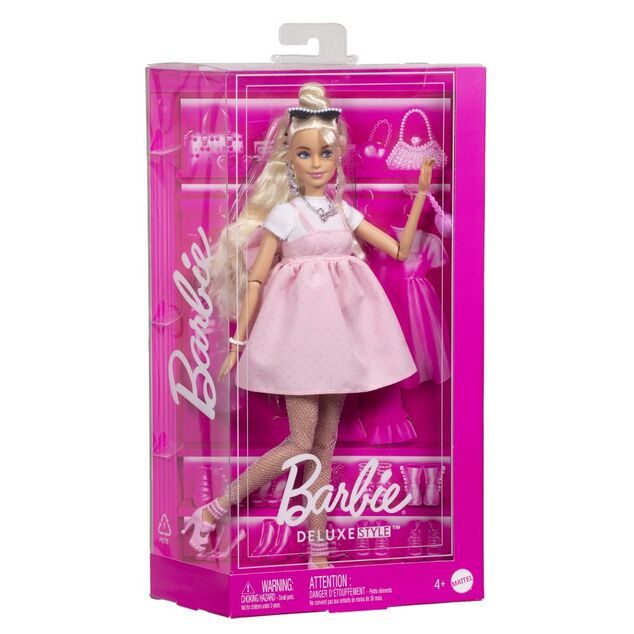 Barbie Deluxe modelka - Šaty s mašlou