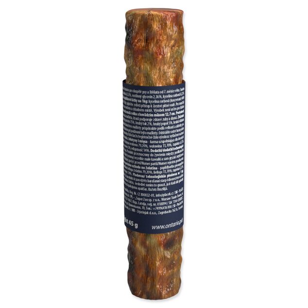 Pochúťka Ontario Protein hovädzie, žuvacia rolka malá 12,7cm, Medium