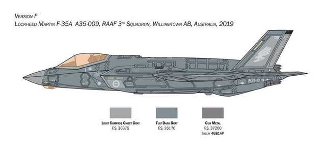 Model Kit letadlo 1464 - F-35A Lightning II (Beast Mode) (1:72)