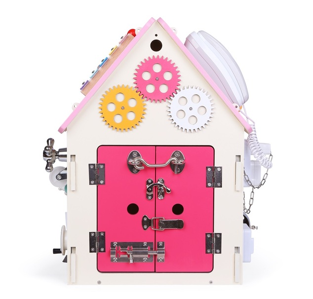 2Kids Toys Activity board Domček ružový