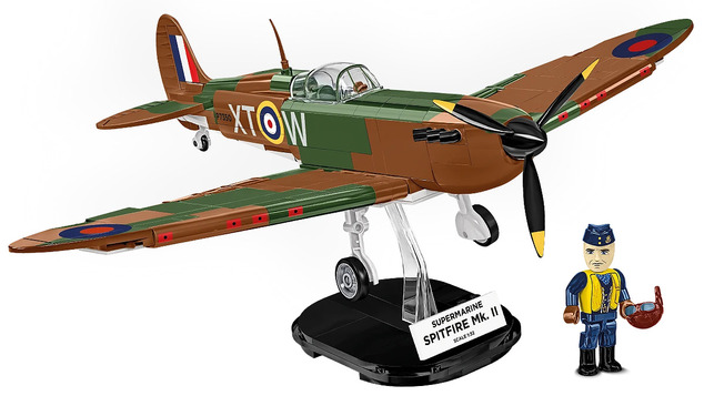 Cobi 5778 II WW Supermarine Spitfire Mk.II, 1:32, 384 k, 1 f