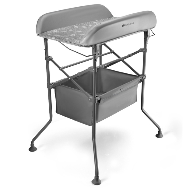 Kinderkraft Wickeltisch mit Badewanne Bubbly Grey