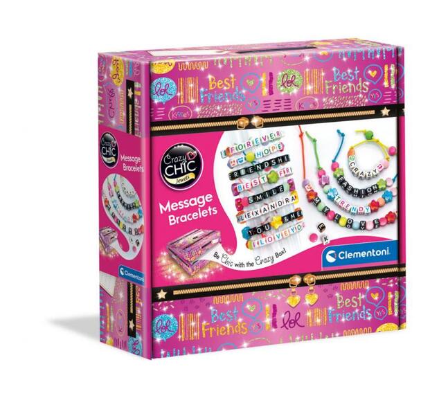 Clementoni Crazy CHIC - Kreativset - Armbänder mit Buchstaben