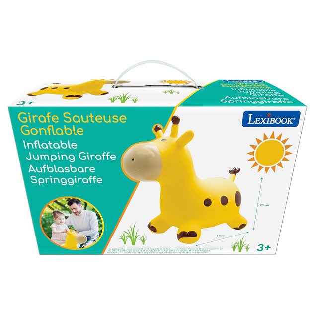 Lexibook Aufblasbare Hüpfgiraffe