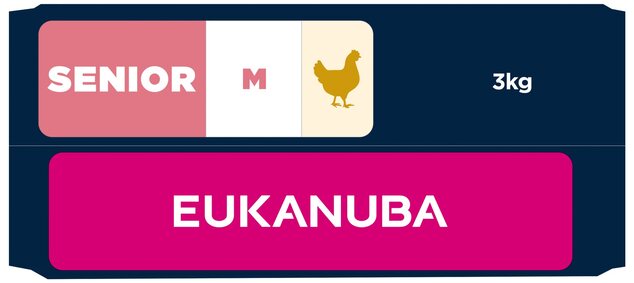 Krmivo EUKANUBA Senior Medium rich in fresh chicken 3 kg