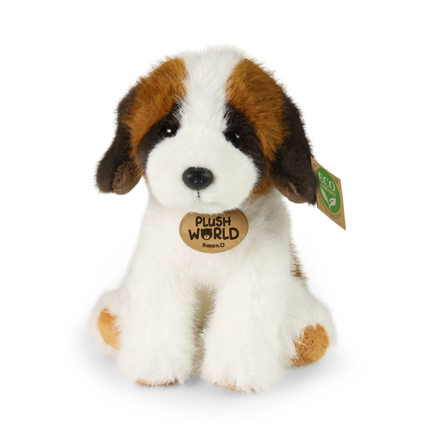 Cane di peluche San Bernardo 20 cm ECO-FRIENDLY PLUSH WORLD