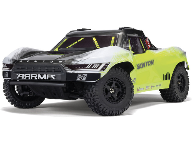 Arrma Senton 223S BLX 4WD 1:10 RTR DSC žltá