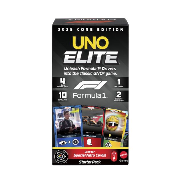 Mattel UNO Formula 1 Elite Racers