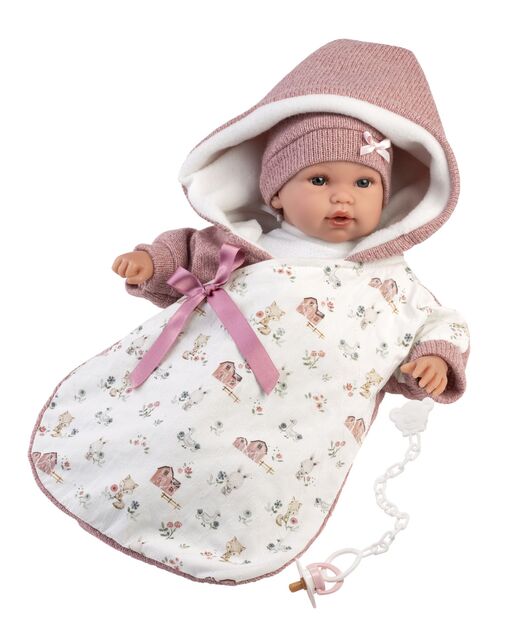Llorens M636-50 oblečenie pre bábiku bábätko  NEW BORN veľkosti 35-36 cm s doplnkami