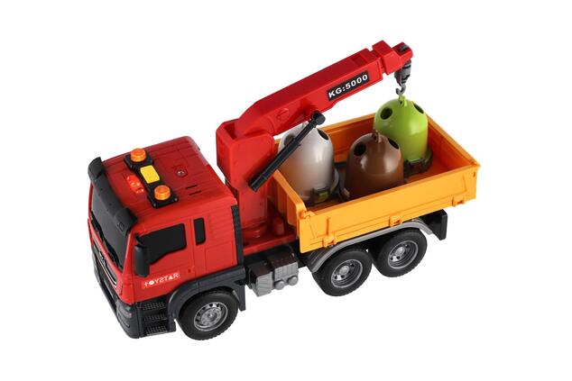 Camioncino servizi urbani plastica 27cm a frizione a batteria con luce con suono