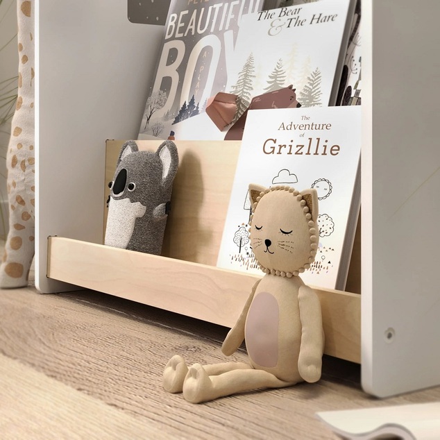 BusyKids Stojan na knihy bílý
