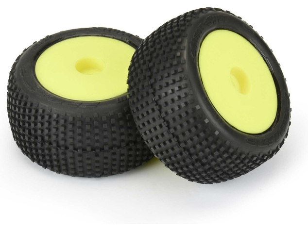 Pro-Line kolo 1:18, pneu Hole Shot, disk H8 žltý (2) (Losi Mini-T)