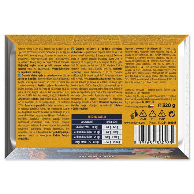 Tăviță Ontario pui 320g