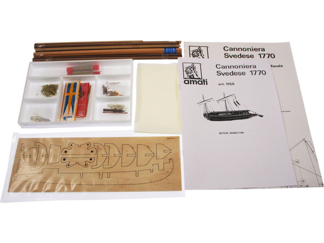 AMATI Švédska vojnová loď 1775 1:35 kit