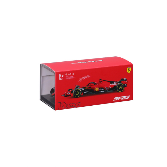 Bburago 1:43 Formel F1 Ferrari Scuderia SF-24 (2024) Nr.16 Charles Leclerc - mit Fahrer