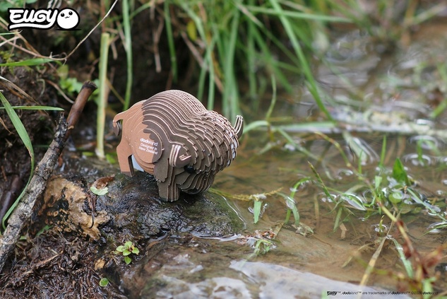 EUGY Bison 3D puzzle di cartone