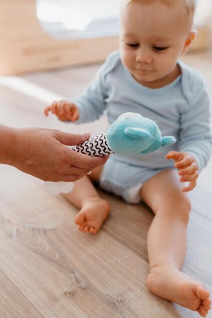 Medvedík babyted pískatko/hryzátko medveď plyš 25cm