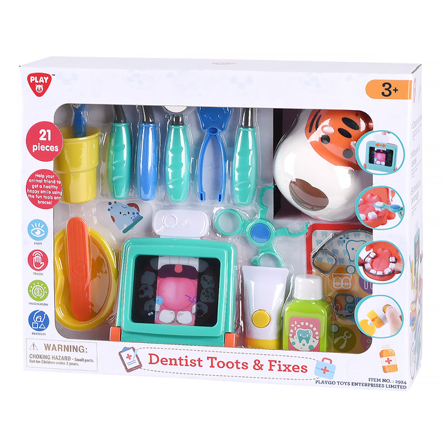 Playgo Zubár set s tigrom
