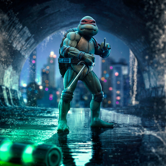 Iron Studios Teenage Mutant Ninja Turtles - Raphael Statue Art Scale 1/10