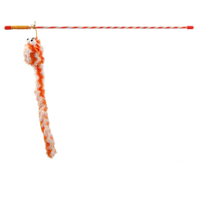 Hračka Magic Cat palička myška bavlna s catnipom 23cm+45cm 24ks