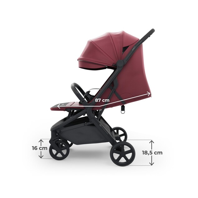 Kinderkraft Select Kočík športový Nubi 3 Dark Ruby