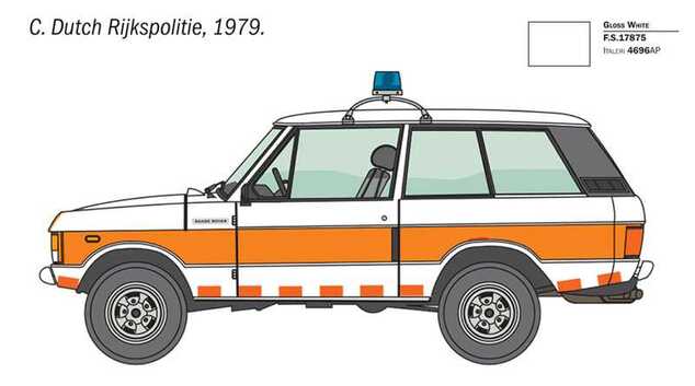 Modellbausatz Auto 93661 - Range Rover Polizei (1:24)